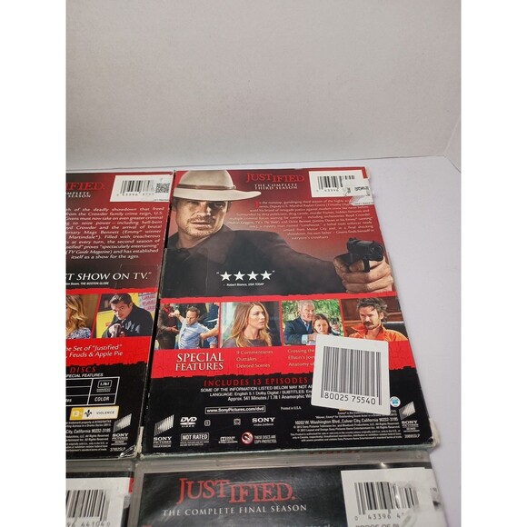 Justified Complete Series (DVD, Seasons 1–6, 18-Disc Set) - Picture 11 of 14